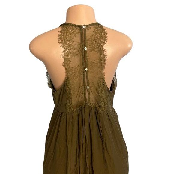 Lovestitch Elegant Olive Green Lace Maxi Dress - Picture 7 of 11